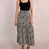 Lexy Leopard Long Skirt