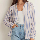 Perfect Linen Stripe Top