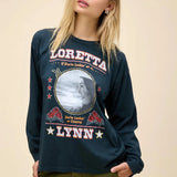 Loretta Lynn Lookin' At Country Relaxed Long Sleeve