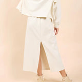 Lonestar Drawstring Midi Skirt