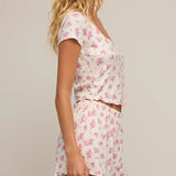 Flower Market Ditsy Pointelle Tee