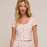 Flower Market Ditsy Pointelle Tee
