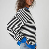 Classic Striped Oversized Crew