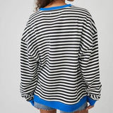 Classic Striped Oversized Crew