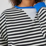Classic Striped Oversized Crew