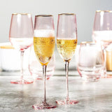 Optic Flute w Gold Rim