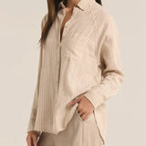 Perfect Linen Stripe Top