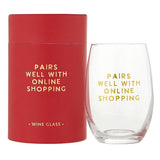 Online Shopping Stemless Wine Glass