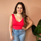 Valentina V Neck Bodysuit