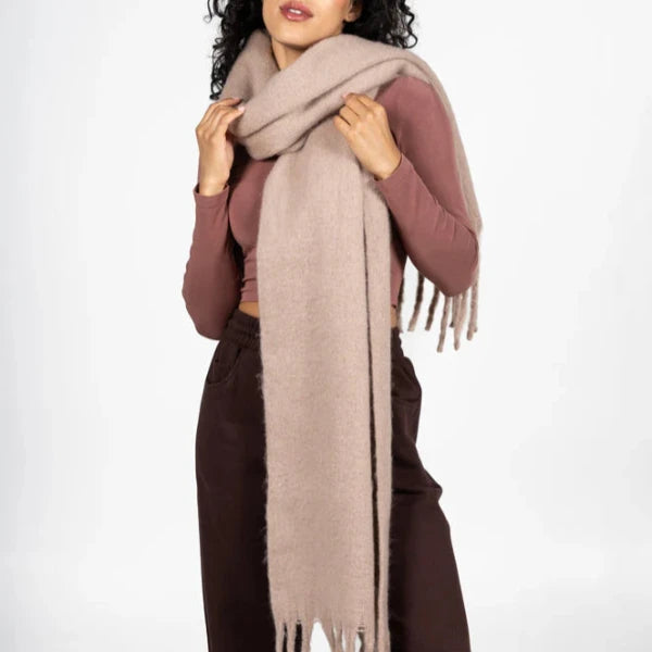 Solid Plush Scarf