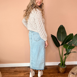 Midi Denim Skirt