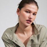 Sidney Crystal Hoop Earrings