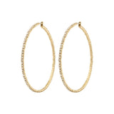 Sidney Crystal Hoop Earrings