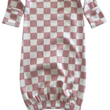 Checkerboard Organic Gown