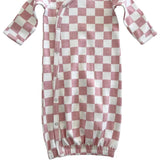 Checkerboard Organic Gown