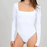 Stacy L/S Square Neck Bodysuit