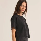 Sway Cotton Jersey Cropped Tee