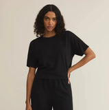 Sway Textured Slub Cropped Tee