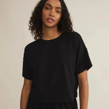 Sway Textured Slub Cropped Tee