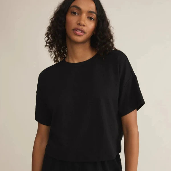 Sway Textured Slub Cropped Tee