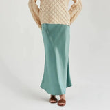 Davina Satin Maxi Skirt
