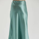 Davina Satin Maxi Skirt