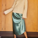 Davina Satin Maxi Skirt