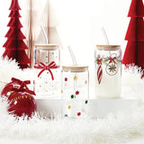 Red Bow Glass Tumbler