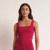 Andez Crinkle Stretch Knit Tank