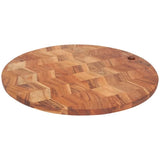 Chevron Acacia Wood Serving Board