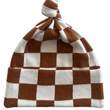 Checkerboard Organic Beanie