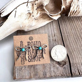 Western Coquette Bow Stone Studs