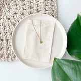 Brushed Heart Necklace