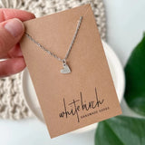 Brushed Heart Necklace