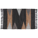 Leather Chindi Rug