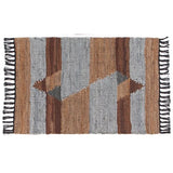 Leather Chindi Rug
