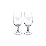 Set/2 Craft Beer Glasses - Highland Cow