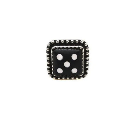 Black Dice Cuff Ring