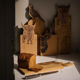 Framed Oak Serving Board - Stag