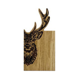 Framed Oak Serving Board - Stag