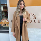 Gabby Hooded Boucle Coatigan