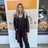Gabby Hooded Boucle Coatigan