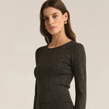 Goldie Metallic Crew Neck Sweater