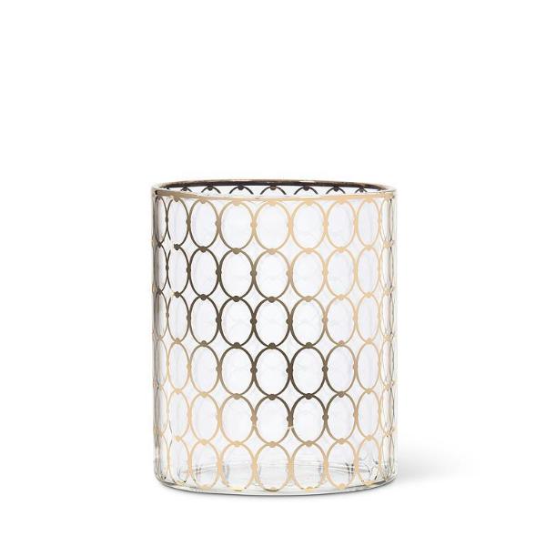 Tumbler w Gold Rings