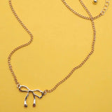 Hammered Bow Necklace