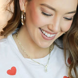 Toggle Initial Necklace
