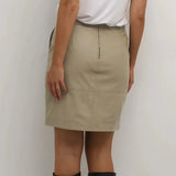 Cassie Genuine Leather Pencil Skirt