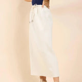 Lonestar Drawstring Midi Skirt
