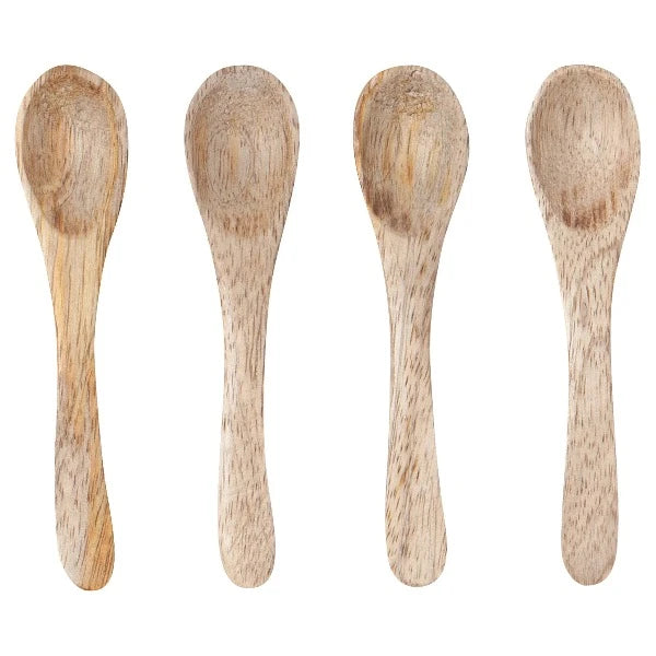 Mango Wood Mini Spoons Set/4