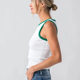 Maria Crew Neck Muscle Tank